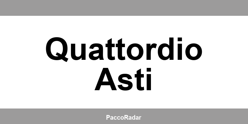 Centro operativo SDA - Numero di telefono per contattare Quattordio Asti
