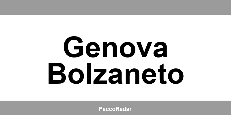 Centro operativo SDA - Numero di telefono per contattare Genova Bolzaneto